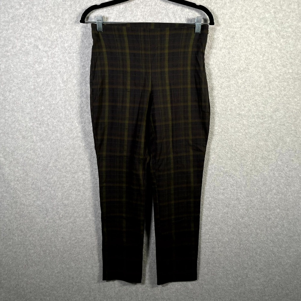 Worthington Ankle Pants Womens 2 Multicolor Tartan Plaid Straight‎ Leg Business